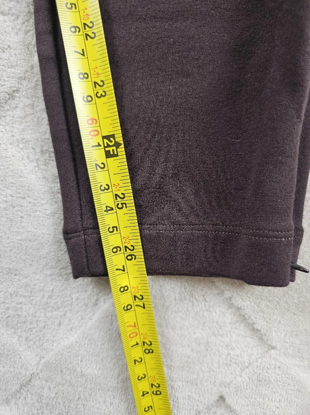 CAbi Zip Leggings Womens Medium in Dark Chocolate Stretchy